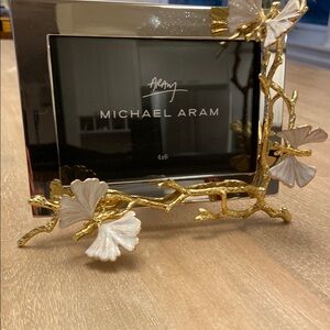 Michael Aram Gold and Cream Picture Frame Elegant Accents